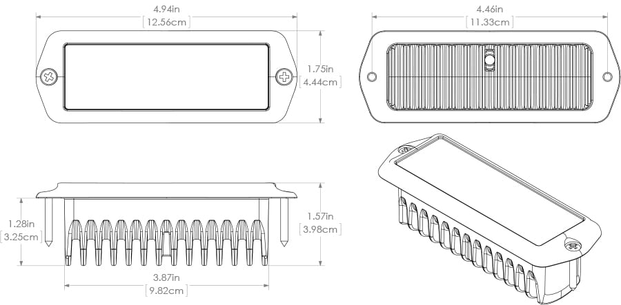 101187 C Capri2 Flush Mount LED Flood Light